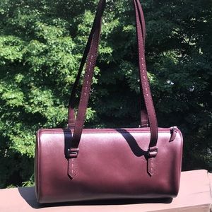 A beautiful fun purple leather handbag!